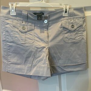 White House Black Market Light Gray Cargo Shorts